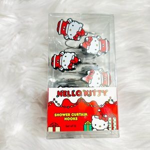 Hello Kitty Christmas Shower Curtain Hooks